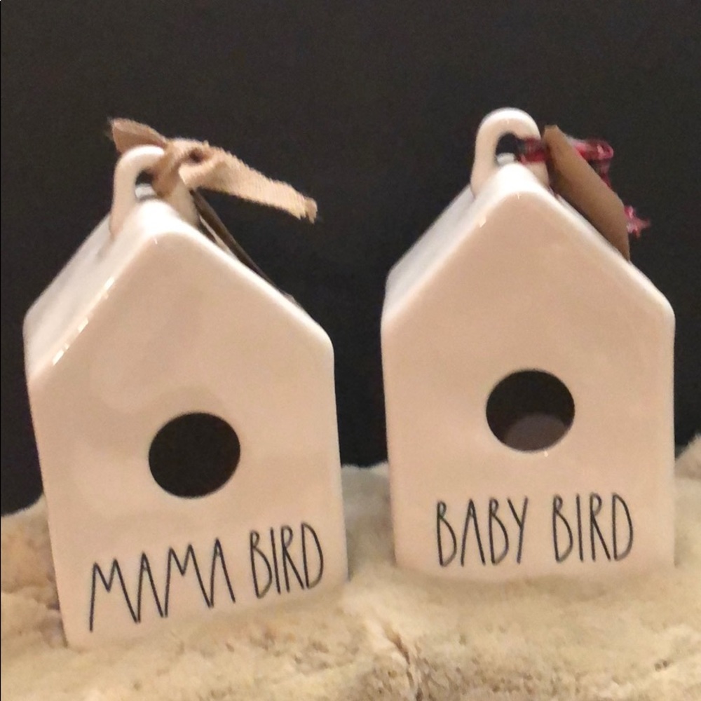 Rae Dunn Bird house Mama bird or Baby bird